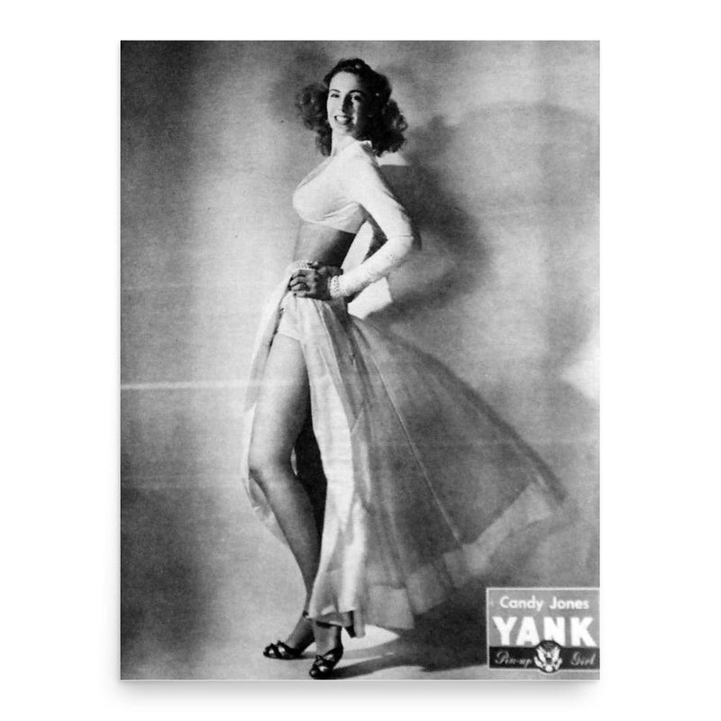 Candy Jones poster print, in size 18x24 inches.