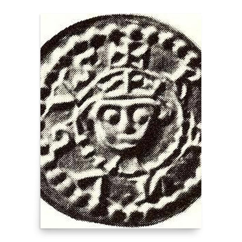 Canute II of Sweden poster print, in size 18x24 inches.