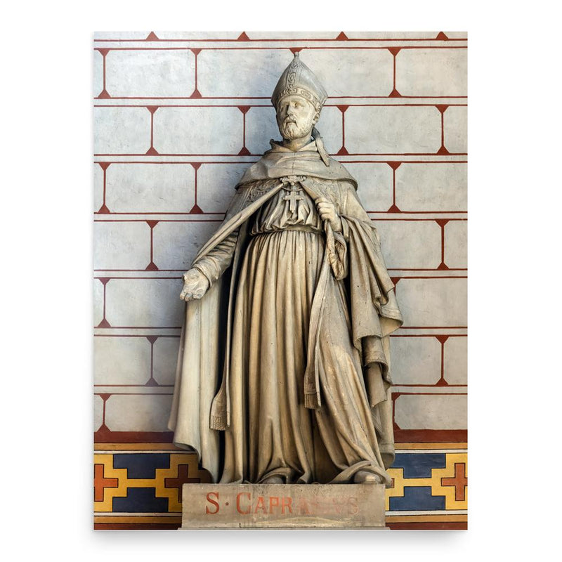 Caprasius of Agen poster print, in size 18x24 inches.