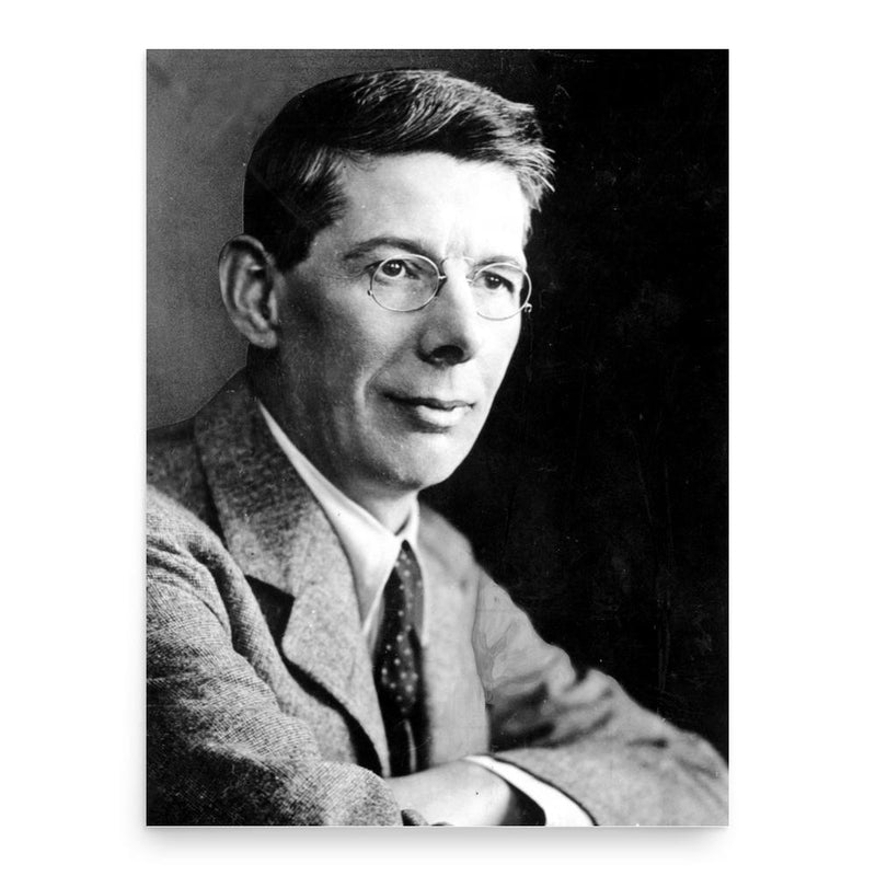 Caradoc Evans poster print, in size 18x24 inches.