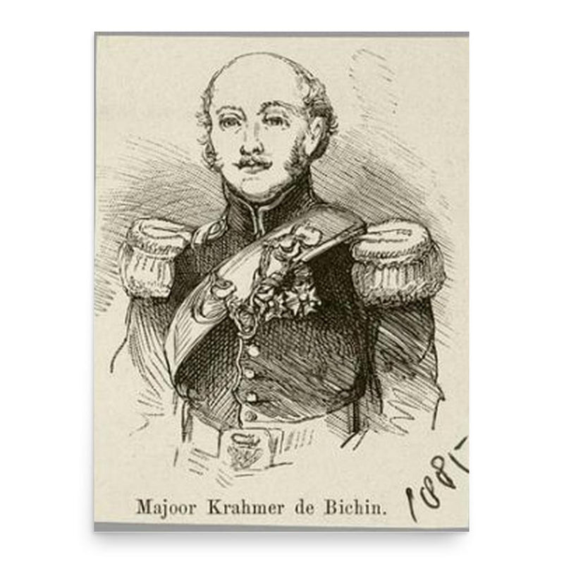 Carel Frederik Krahmer de Bichin poster print, in size 18x24 inches.