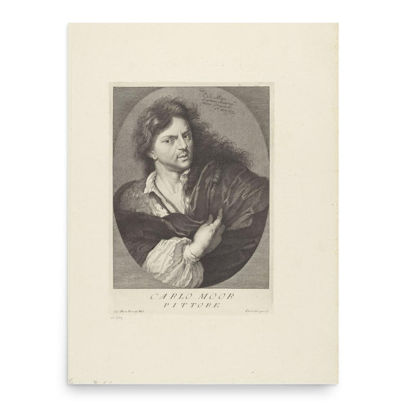 Carel Isaak de Moor poster print, in size 18x24 inches.