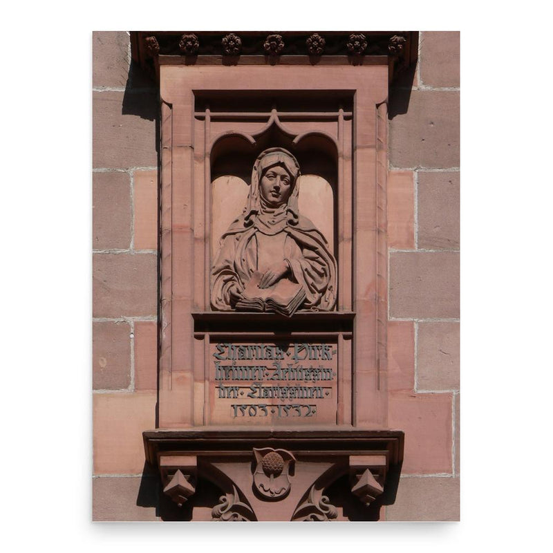 Caritas Pirckheimer poster print, in size 18x24 inches.