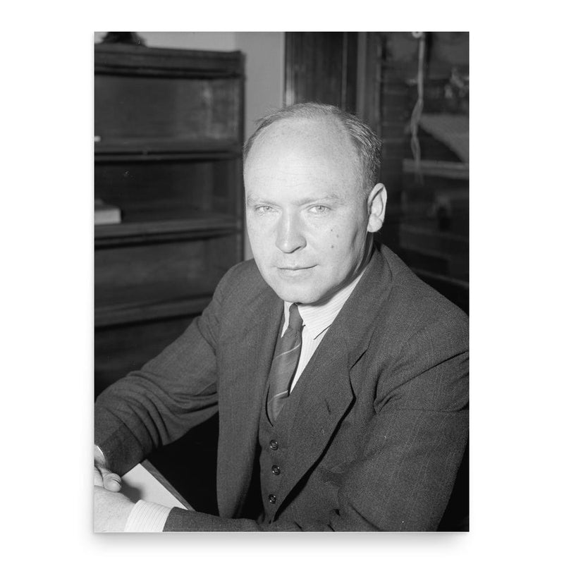 Carl-Gustaf Rossby poster print, in size 18x24 inches.