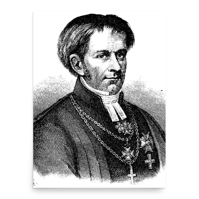 Carl Adolph Agardh poster print, in size 18x24 inches.