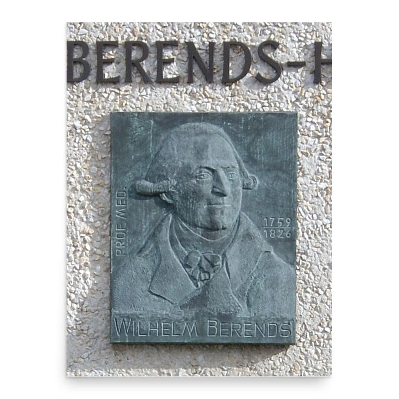 Carl August Wilhelm Berends poster print, in size 18x24 inches.