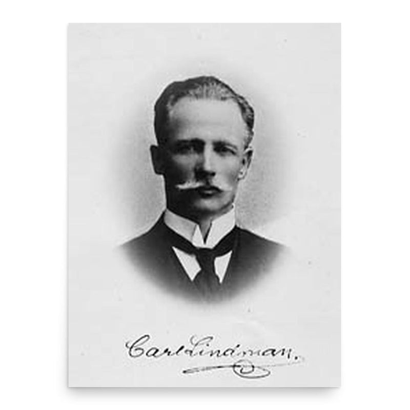 Carl Axel Magnus Lindman poster print, in size 18x24 inches.