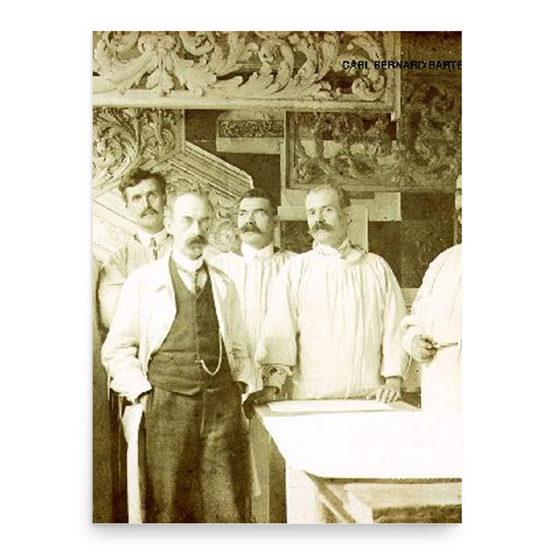 Carl Bernard Bartels poster print, in size 18x24 inches.
