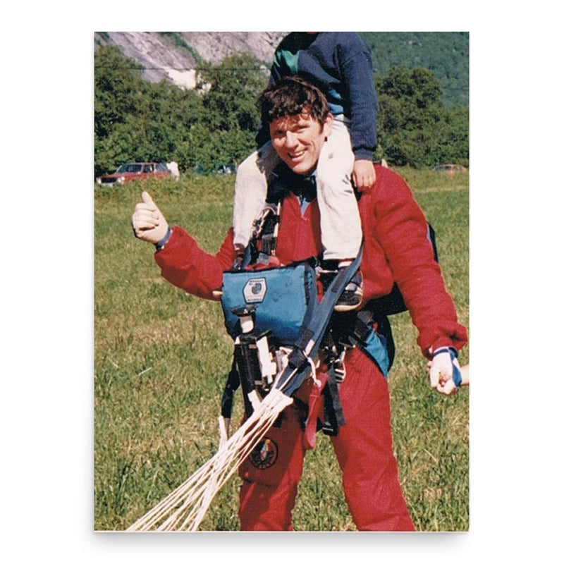 Carl Boenish poster print, in size 18x24 inches.