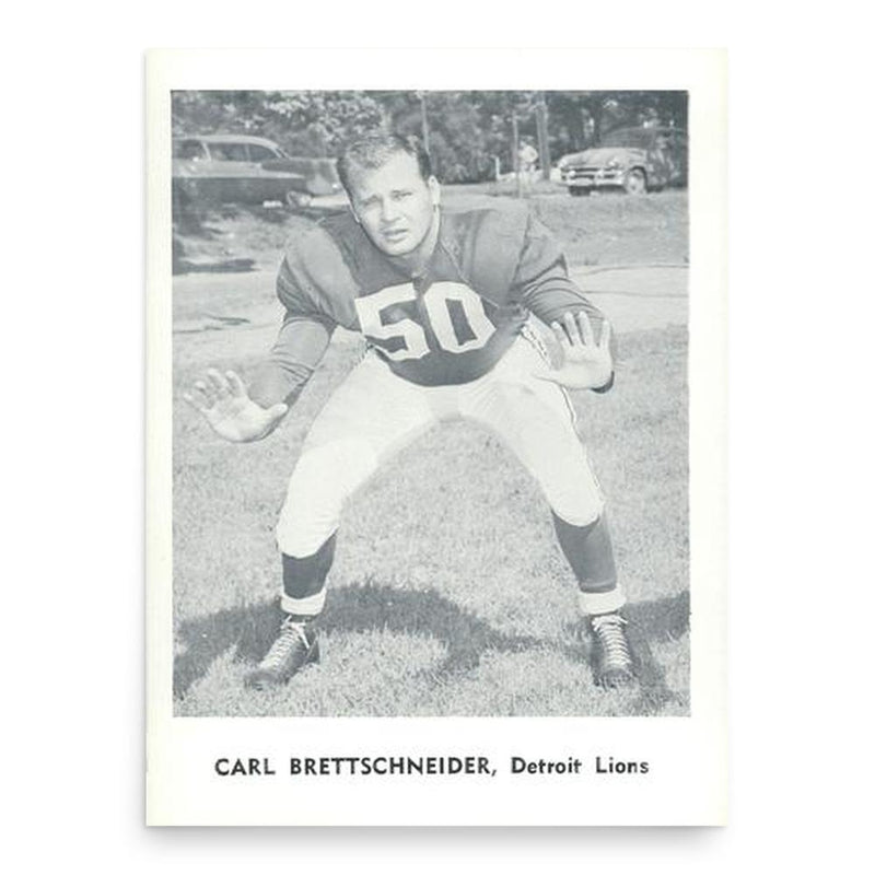 Carl Brettschneider poster print, in size 18x24 inches.