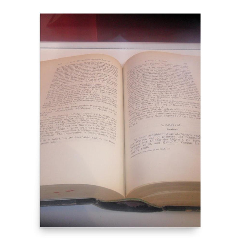 Carl Brockelmann poster print, in size 18x24 inches.