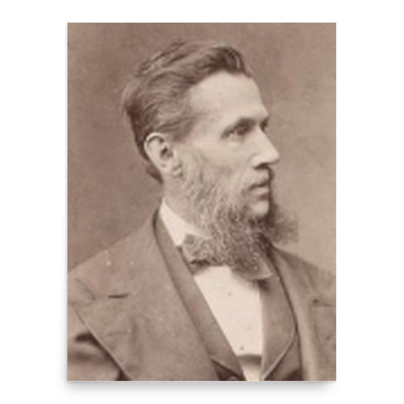 Carl Brunner von Wattenwyl poster print, in size 18x24 inches.