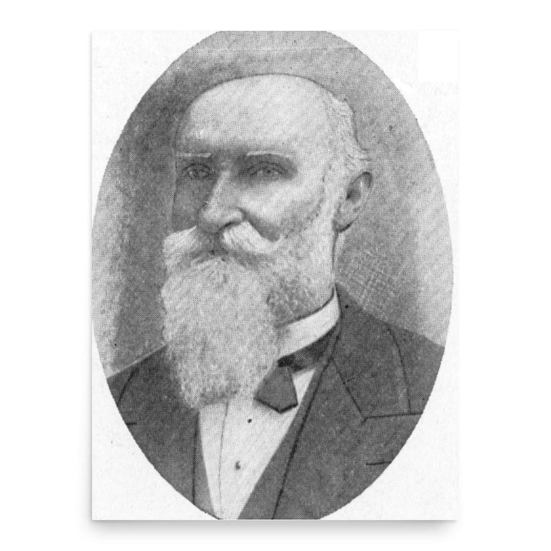 Carl Christian Amussen poster print, in size 18x24 inches.