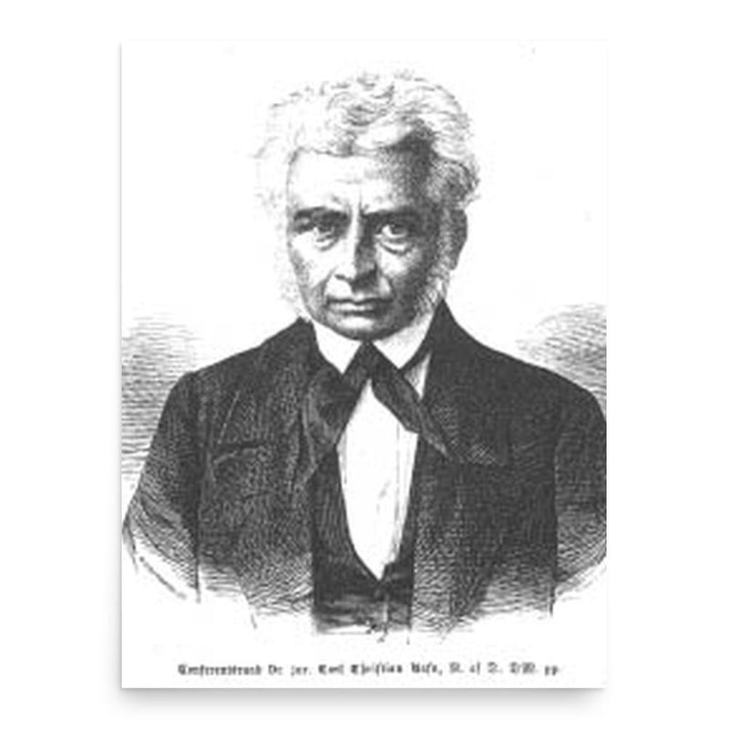 Carl Christian Rafn poster print, in size 18x24 inches.