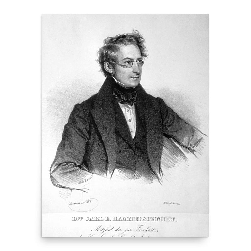 Carl Eduard Hammerschmidt poster print, in size 18x24 inches.