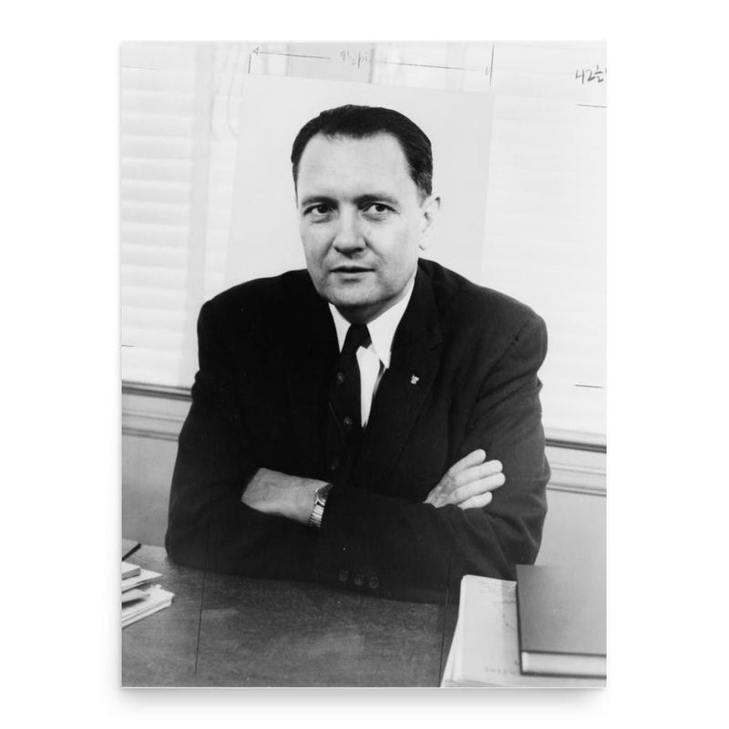 Carl Elliott poster print, in size 18x24 inches.