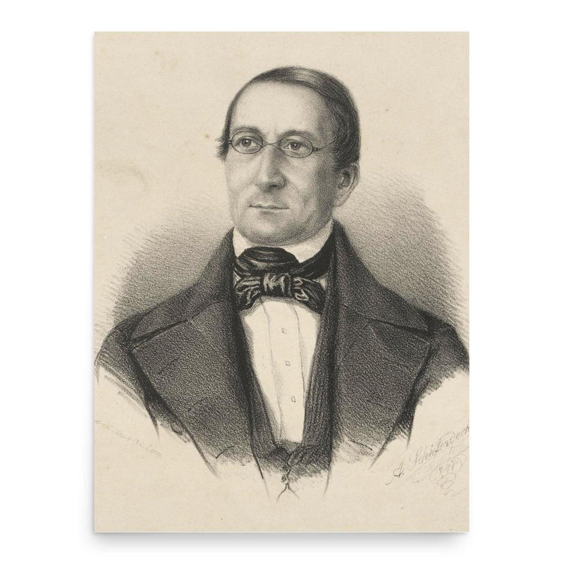 Carl Ferdinand Becker poster print, in size 18x24 inches.