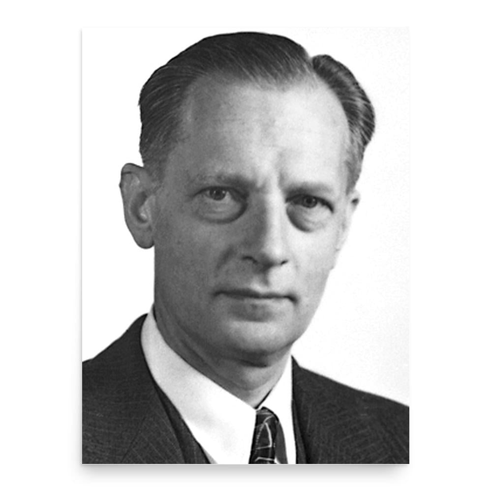 Carl Ferdinand Cori poster print, in size 18x24 inches.