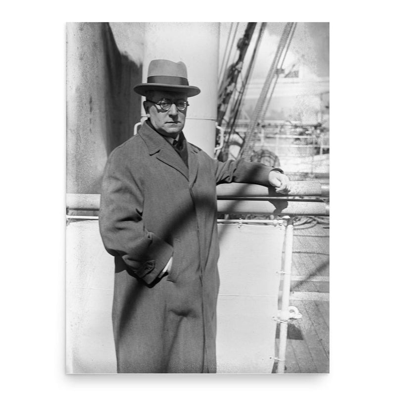 Carl Flesch poster print, in size 18x24 inches.