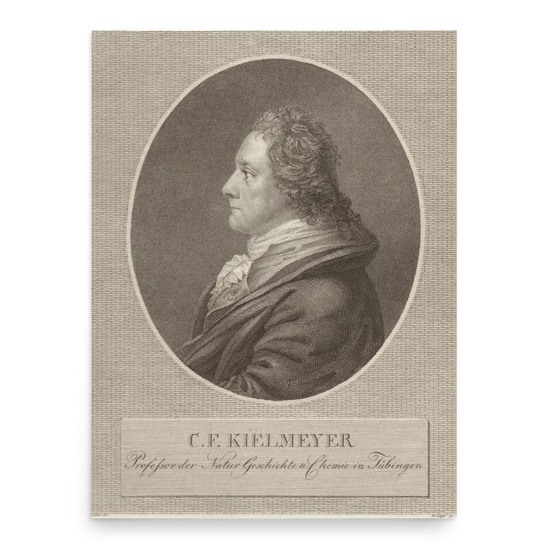 Carl Friedrich Kielmeyer poster print, in size 18x24 inches.
