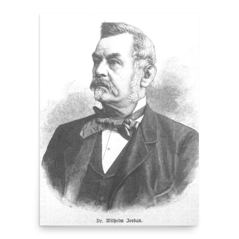 Carl Friedrich Wilhelm Jordan poster print, in size 18x24 inches.