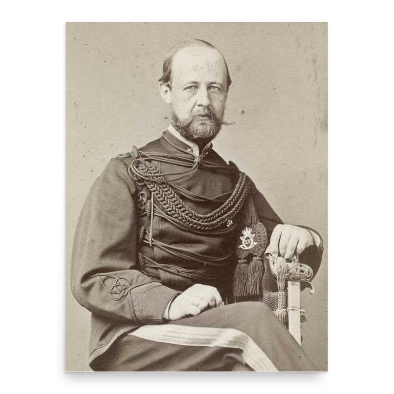 Carl Georg With poster print, in size 18x24 inches.