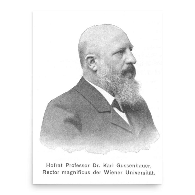 Carl Gussenbauer poster print, in size 18x24 inches.