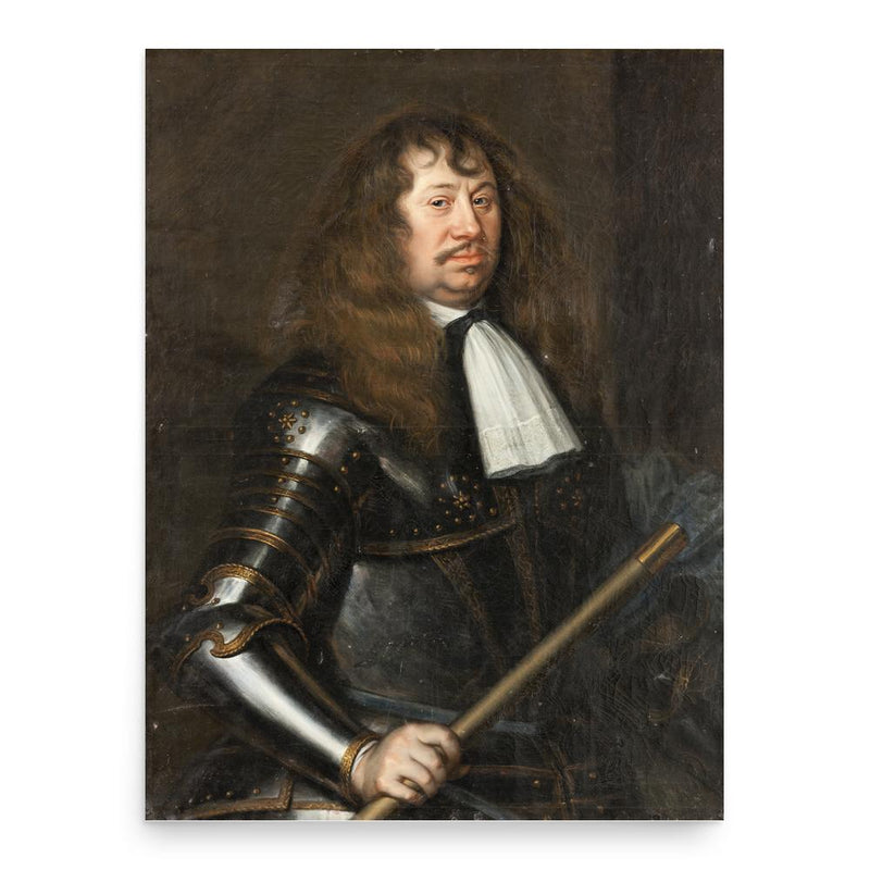 Carl Gustaf Wrangel poster print, in size 18x24 inches.