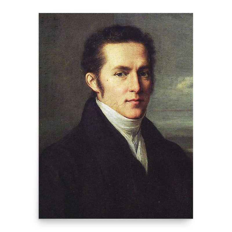 Carl Gustav Carus poster print, in size 18x24 inches.