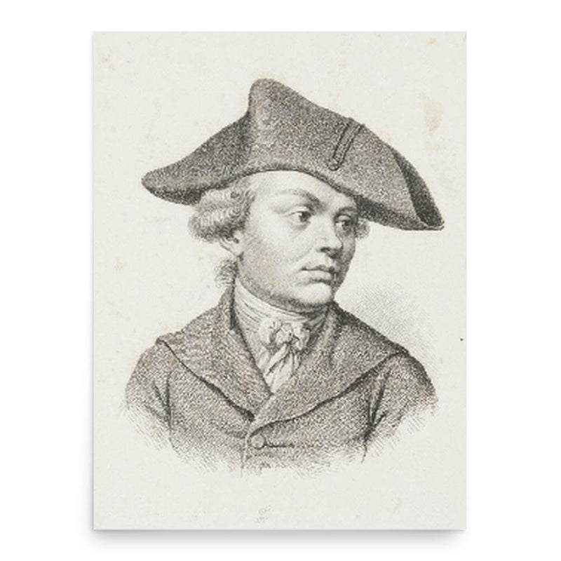 Carl Guttenberg poster print, in size 18x24 inches.