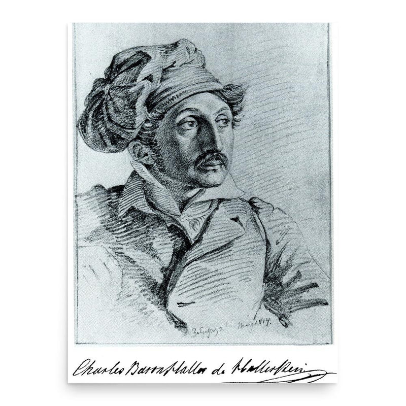 Carl Haller von Hallerstein poster print, in size 18x24 inches.