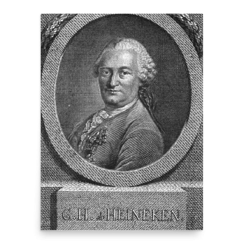 Carl Heinrich von Heineken poster print, in size 18x24 inches.