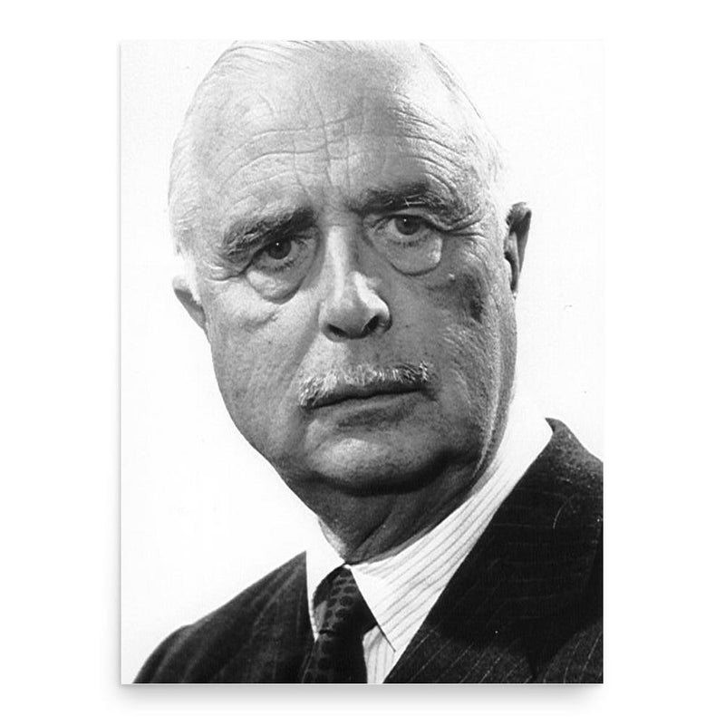 Carl Jacob Burckhardt poster print, in size 18x24 inches.