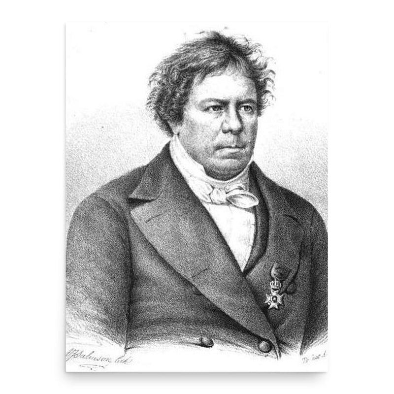 Carl Johan Hartman poster print, in size 18x24 inches.