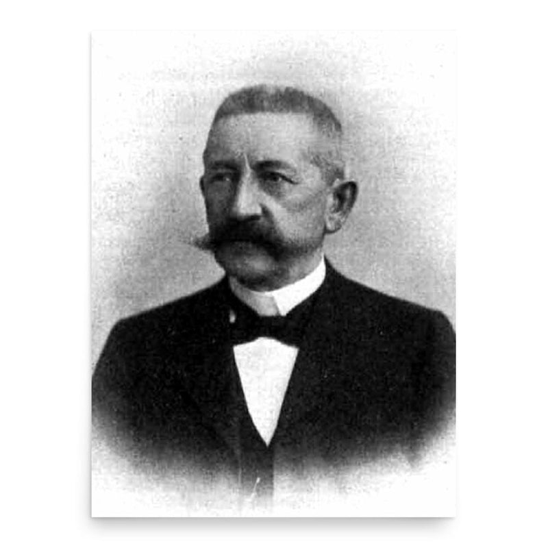 Carl Johann Christian Zimmermann poster print, in size 18x24 inches.