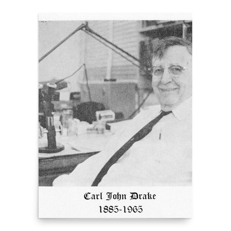 Carl John Drake poster print, in size 18x24 inches.