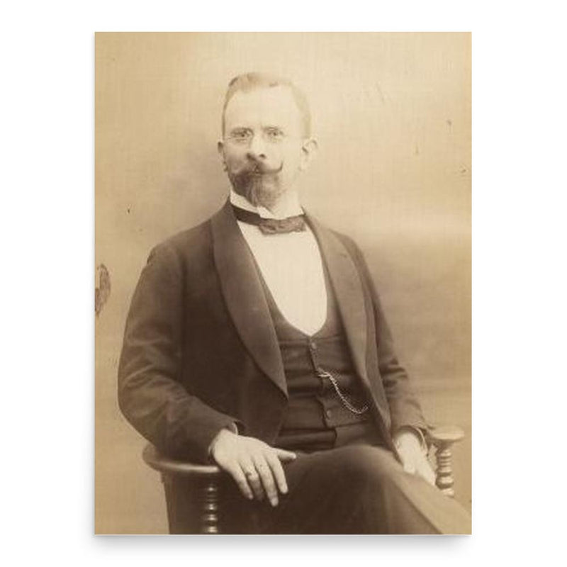 Carl Kaiserling poster print, in size 18x24 inches.