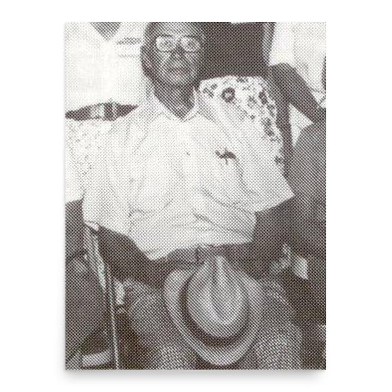 Carl Kiekhaefer poster print, in size 18x24 inches.