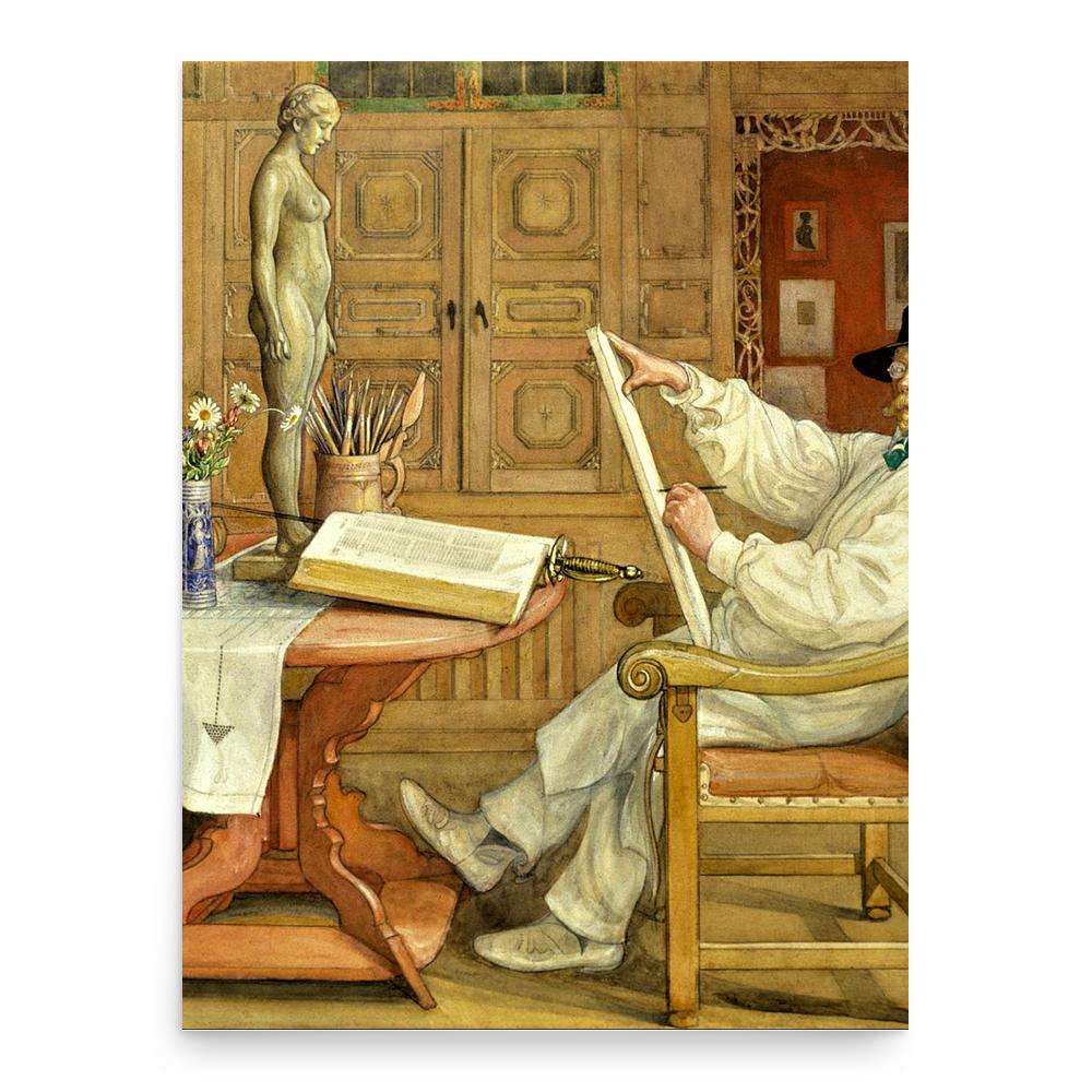 Carl Larsson poster print, in size 18x24 inches.