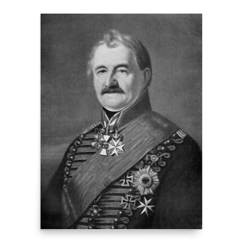 Carl Lazarus Henckel von Donnersmarck poster print, in size 18x24 inches.