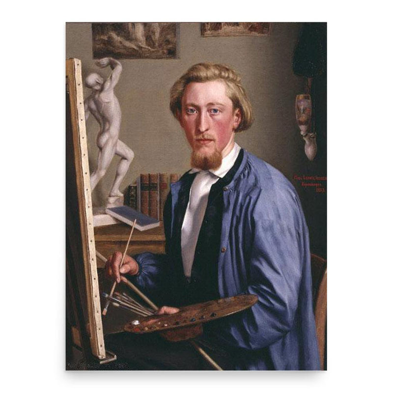 Carl Ludwig Jessen poster print, in size 18x24 inches.