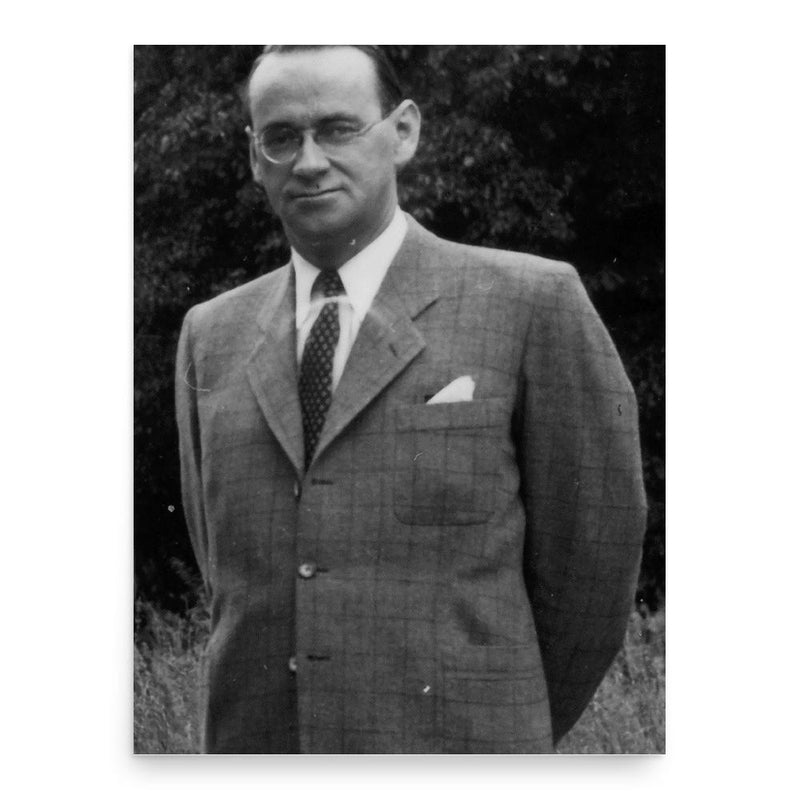 Carl Lutz poster print, in size 18x24 inches.