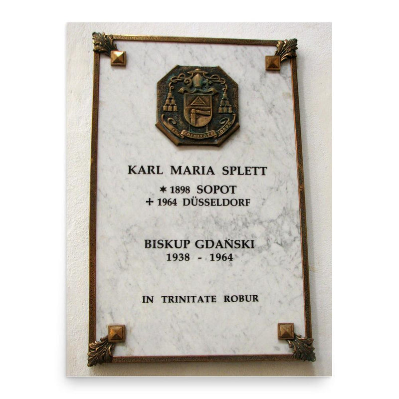 Carl Maria Splett poster print, in size 18x24 inches.