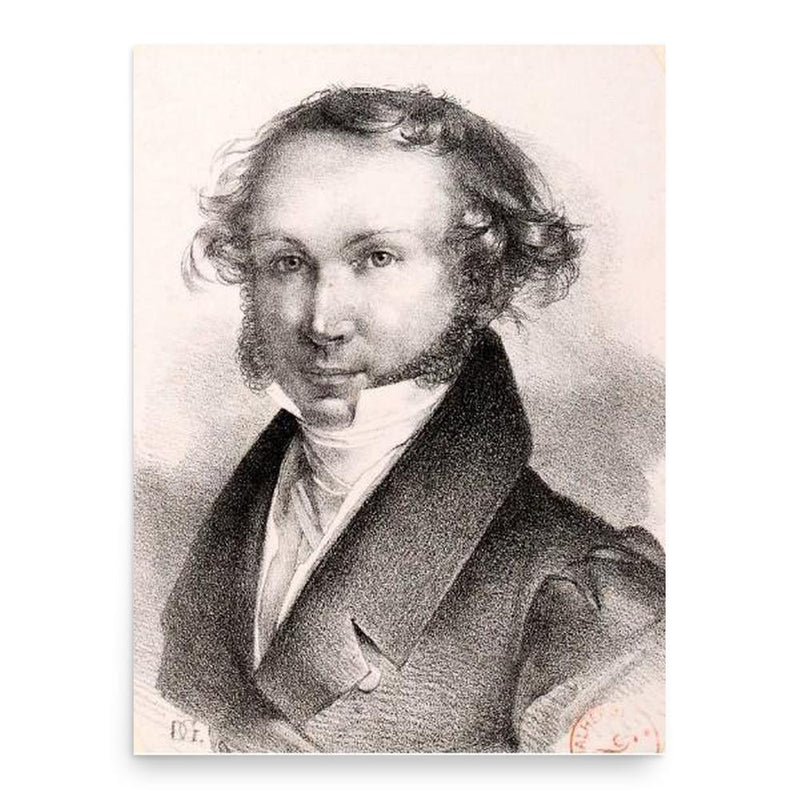 Carl Maria von Bocklet poster print, in size 18x24 inches.