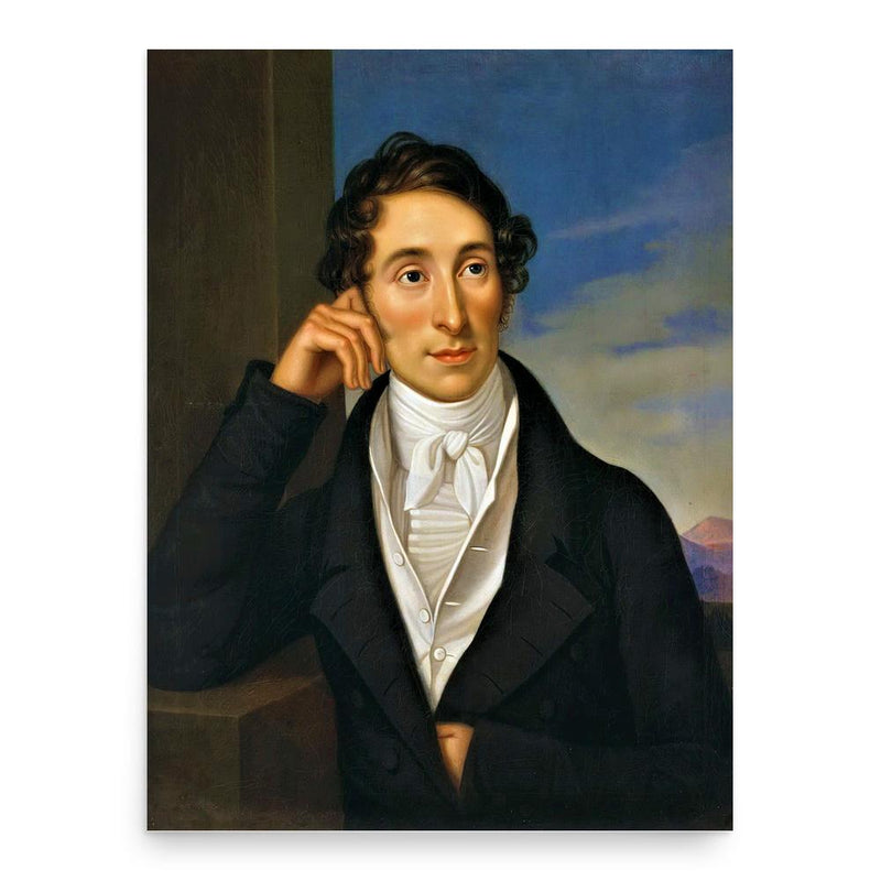 Carl Maria von Weber poster print, in size 18x24 inches.