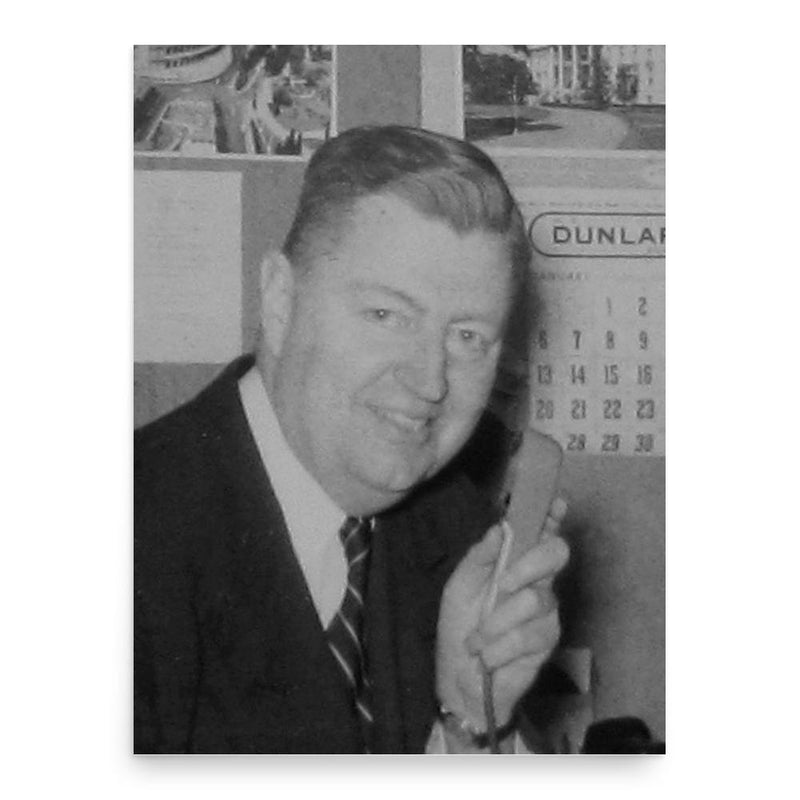 Carl McIntire poster print, in size 18x24 inches.