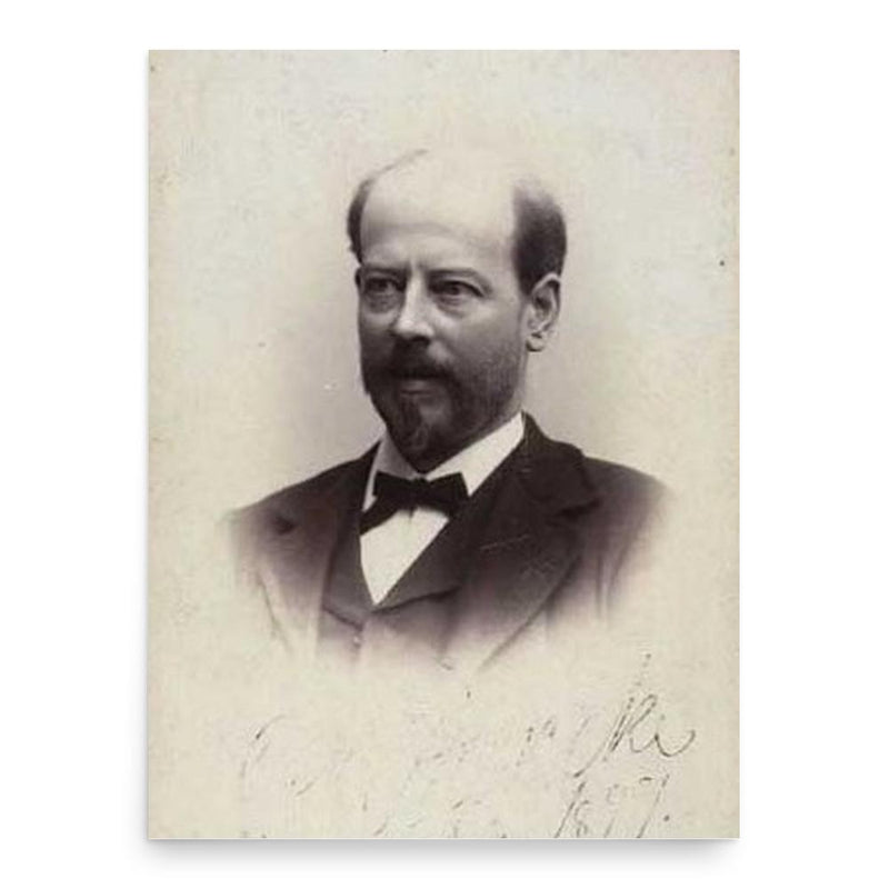 Carl Nicolai Starcke poster print, in size 18x24 inches.