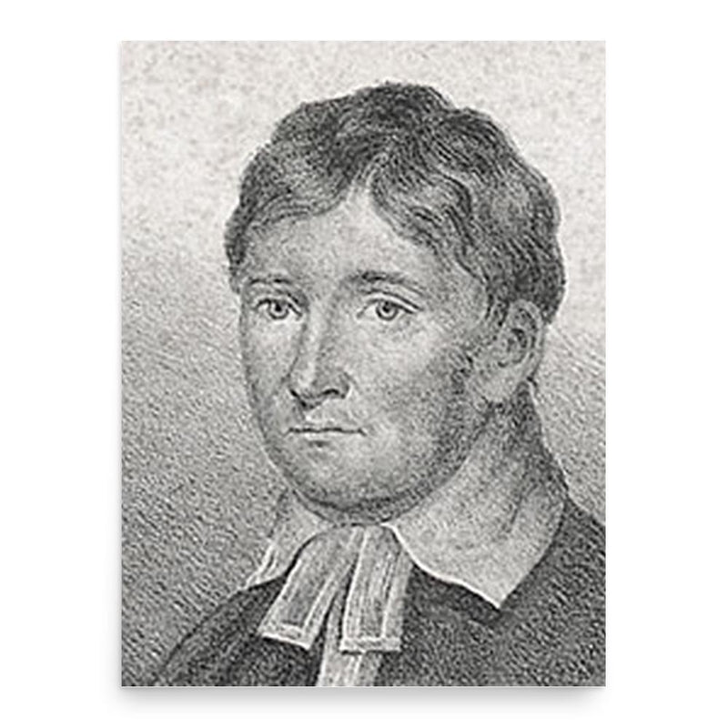 Carl Peter Hagberg poster print, in size 18x24 inches.