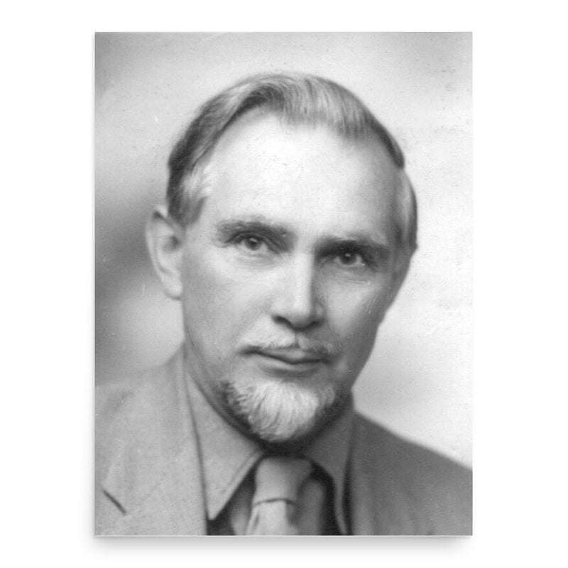 Carl Plate poster print, in size 18x24 inches.