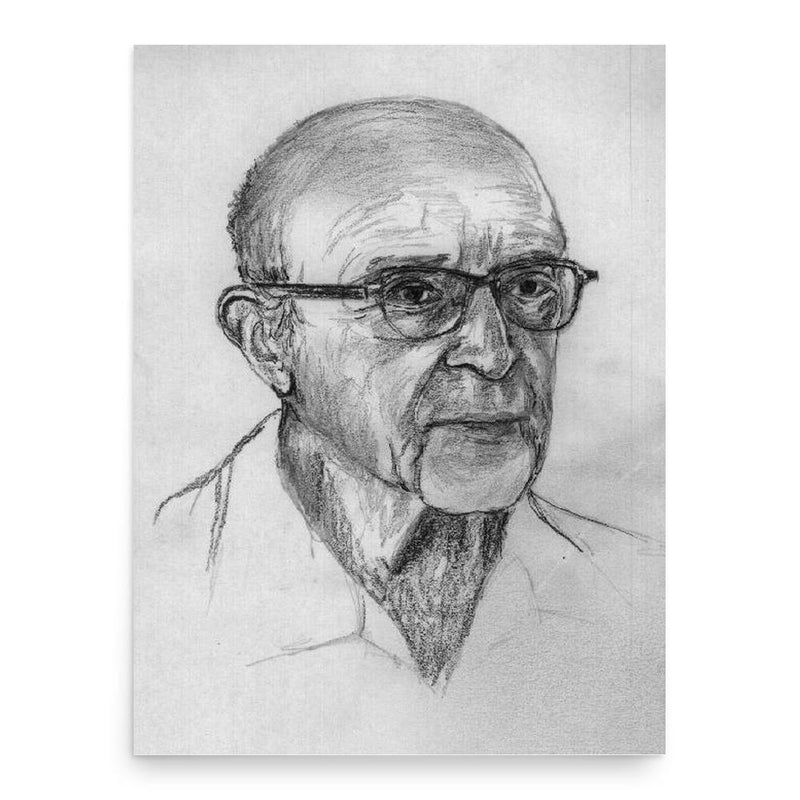 Carl Rogers poster print, in size 18x24 inches.